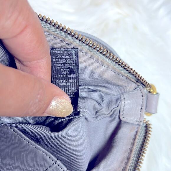 Fossil Gray Chic Slim Crossbody Leather Purse - Picture 8 of 10